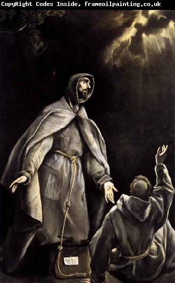 GRECO, El St Francis's Vision of the Flaming Torch